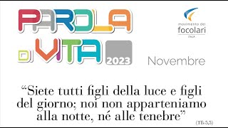 Parola di Vita Novembre 2023 [upl. by Alaj]