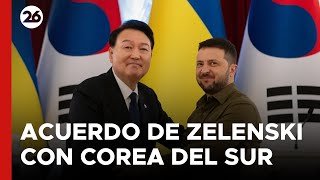 Zelenski acuerda con Corea del Sur responder a la alianza de Rusia con Norcorea [upl. by Jodi]