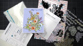 Diamond Press Floral Sprigs Stamps and Dies Review Tutorial So Gorgeous Detailed amp Easy to Use [upl. by Atipul]