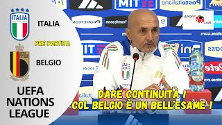 ITALIABELGIO L SPALLETTI nel prepartita quotDare continuità col Belgio è un bellesamequot [upl. by Enna]