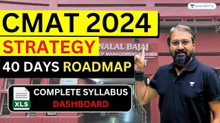 CMAT 2024 Strategy 40 Days Roadmap  Ronak Shah cmat2024 [upl. by Anwahsat]