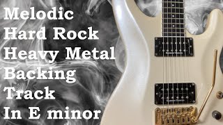 Melodic Hard Rock Heavy Metal Backing Track in E minor [upl. by Gnad]