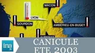 Été 2003 Canicule sur la France records de chaleur  Archive INA [upl. by Rowen]