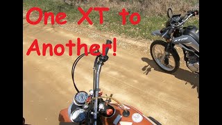 Yamaha XT500 vs XT250 [upl. by Pirnot]