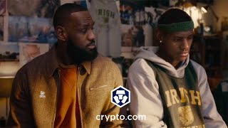 Cryptocom LeBron James Super Bowl LVI Commercial  Young LeBron CGI quotFortune Favors the Bravequot [upl. by Anomis257]