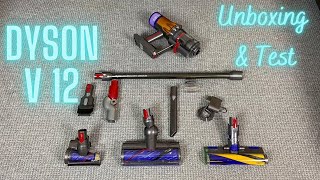 Dyson V12 Detect Slim Absolute Staubsauger  Test amp Unboxing des Premium Akkustaubsaugers [upl. by Radnaxela]