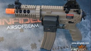 AirSplat  GampG M4 GR16 CRW Airsoft AEG Gun Rifle  Infidel Airsoft Team Guest Review [upl. by Sammie847]