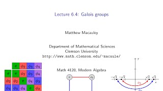 Visual Group Theory Lecture 64 Galois groups [upl. by Nylitsirk]