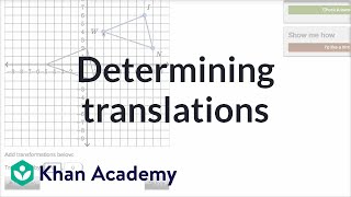 Formal translation tool example  Transformations  Geometry  Khan Academy [upl. by Nosidda638]