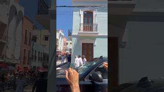 MOMENTO EXACTO DE LA BOTELLA QUE LE AVIENTAN A AMLO EN VERACRUZ amlo cdmxtv amlovers veracruz [upl. by Hpeseoj]