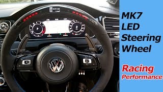 VW Golf MK7 GTI R LED Performance Steering wheel [upl. by Anrym245]