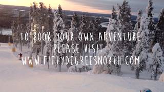 Santa Holidays in Finland with 50 Degrees North  wonderful winter wonderland adventures [upl. by Nonnairb]