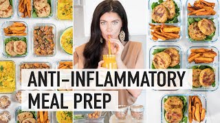 5 DAY ANTIINFLAMMATORY MEAL PREP  AntiInflammatory Foods to Reduce Bloating amp Inflammation [upl. by Dina]