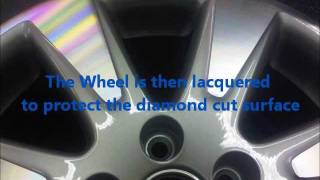 How to Diamond Cut alloys Repairing VW Passat Polished Alloy Powder Coating The Wheel Medics [upl. by Lamiv]