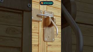 Wooden Door Latch with Hidden Pin Unlock [upl. by Beaufort72]