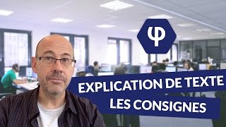 Lexplication de texte  les consignes  Philosophie [upl. by Nwahsud882]