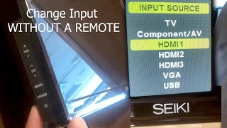 Fixed Seiki SE40FY19 LED TV no back light [upl. by Issak]