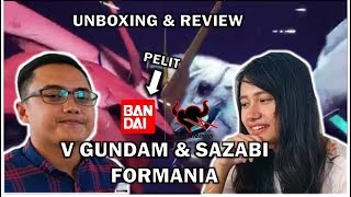 UNBOXING amp REVIEW  BAYAR FULL DAPAT SEBAGIAN  V Gundam amp Sazabi Formania [upl. by Enellij]