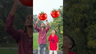 Waah tamater bade mazedaar 🍅😍 ram ytshorts jaishreeram tomato [upl. by Nylatsyrk]