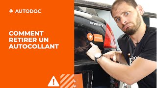 Comment retirer un autocollant de la carrosserie de la voiture sans laisser de traces  AUTODOC [upl. by Oicnerolf]