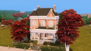 Autumnal Victorian House  The Sims 4 Speed Build  NO CC [upl. by Roberts]