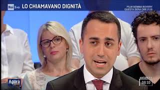 Intervista a Luigi Di Maio 1 parte  Agorà Estate 03062018 [upl. by Anahcar]