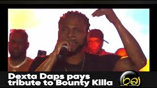 Dexta Daps pays tribute to Bounty Killa [upl. by Namwen]