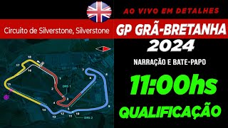 QUALIFICAÇÃO  GP da GRÃBRETANHA 2024  Narração Cronometragem e BatePapo [upl. by Nettie]