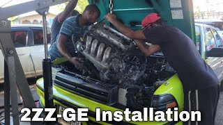 How to mount a 2ZZGE in a Toyota Corolla AE91  Part 2 [upl. by Demeyer]