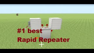 Minecraft Tutorial Compact Smallest Rapid REPEATER perfect for SURVIVAL Mode [upl. by Idolla]