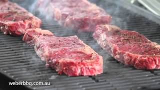 Grilling Steaks on your Weber® Q™ [upl. by Det]