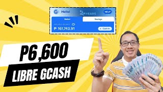 LIBRENG GCASH P6600 3 MINUTES LANG RECEIVED AGAD [upl. by Eciral]