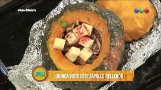 Zapallo relleno de carne y verduras  Morfi [upl. by Eeruhs]