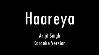 Haareya  Meri Pyaari Bindu  Arijit Singh  Karaoke With Lyrics  Only Guitar Chords [upl. by Elene734]