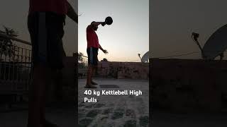 40 kg Kettlebell High Pulls [upl. by Poyssick]