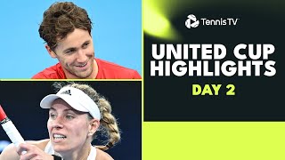 Ruud vs Griekspoor Sonego v Zverev Kerbers Return and Swiatek  United Cup 2024 Day 2 Highlights [upl. by Ennirac]