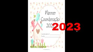 Caderno de planejamento anual para Coordenação pedagógica 2023 Planner Pássaros [upl. by Orion616]