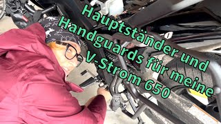 Hauptständer und Handguards für meine VStrom 650 [upl. by Ajna]