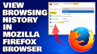 How To View Browsing History in Mozilla Firefox Browser Guide [upl. by Aenel642]