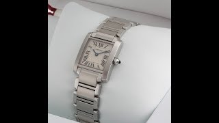 EWC Review  Stunning Ladies Cartier Tank Francaise [upl. by Ailedamla]