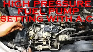 tata indigo high pressure fuel pump setting with ac and milage increase by crackover [upl. by Ellehsem]