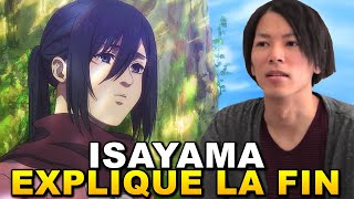 NOUVELLE INTERVIEW  ISAYAMA PARLE DE LA FIN DE LATTAQUE DES TITANS [upl. by Esinert]