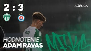 Hodnotenie po zápase s ŠK Slovan Bratislava  Adam Ravas [upl. by Aisemaj]