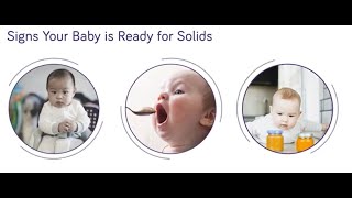 Metabolic Tips for Parents Signs your infant is ready for solid foods [upl. by Fem26]