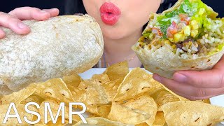 ASMR GIANT BURRITO amp CHIPS NO TALKING  Eating Sounds  Mukbang  ASMR Phan [upl. by Aelanej]