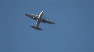 Hellenic Air Force Lockheed C130H Hercules over Athens [upl. by Hennessey]