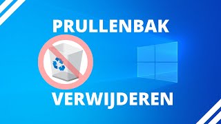 Prullenbak verwijderen van het bureaublad in Windows 10 [upl. by Harlan198]