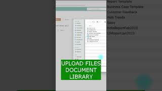 How to Upload Files in a SharePoint Document Library documentlibrary sharepoint [upl. by Unam768]