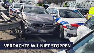 Politie  Gestolen auto  Verdachte wil niet stoppen  Team verkeer Amsterdam amp Infra NoordWest [upl. by Modeste]