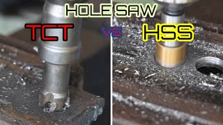 HOLE SAW TCT VS HOLE SAW HSS  Review Mata Bor TCT [upl. by Yleoj]